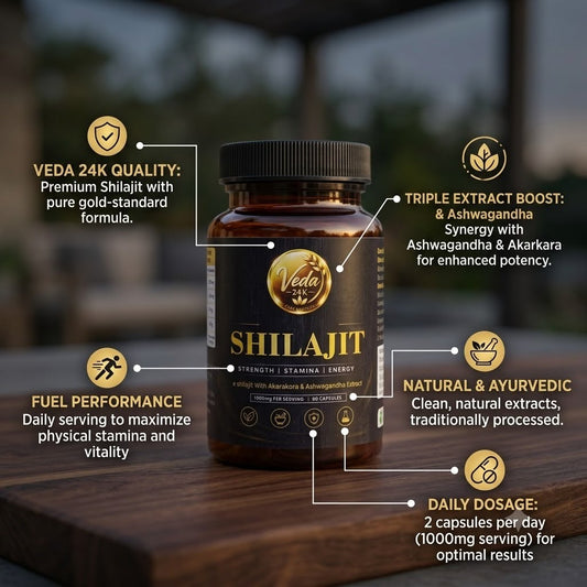 Veda24k Shilajit Capsule(60 pcs)