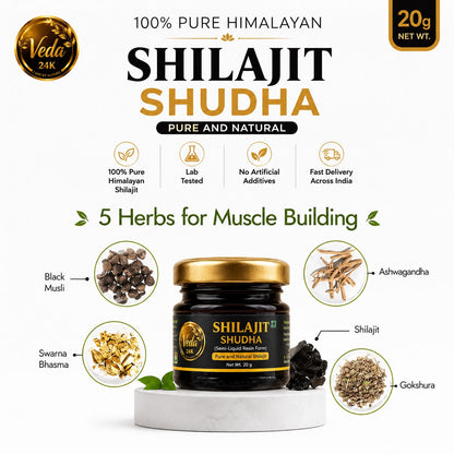 Veda24k Pure  Shilajit Resin (20g)