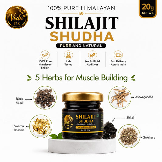 Veda24k Pure  Shilajit Resin (20g)
